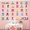 Alphabet Wall Decals for Classroom - Colorful Inspirational Peel and StickStickers